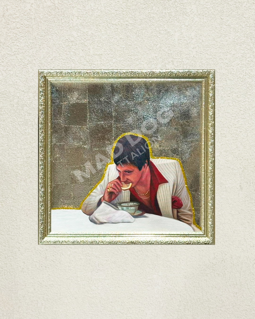 Painting Tony Montana (Gold Frame)